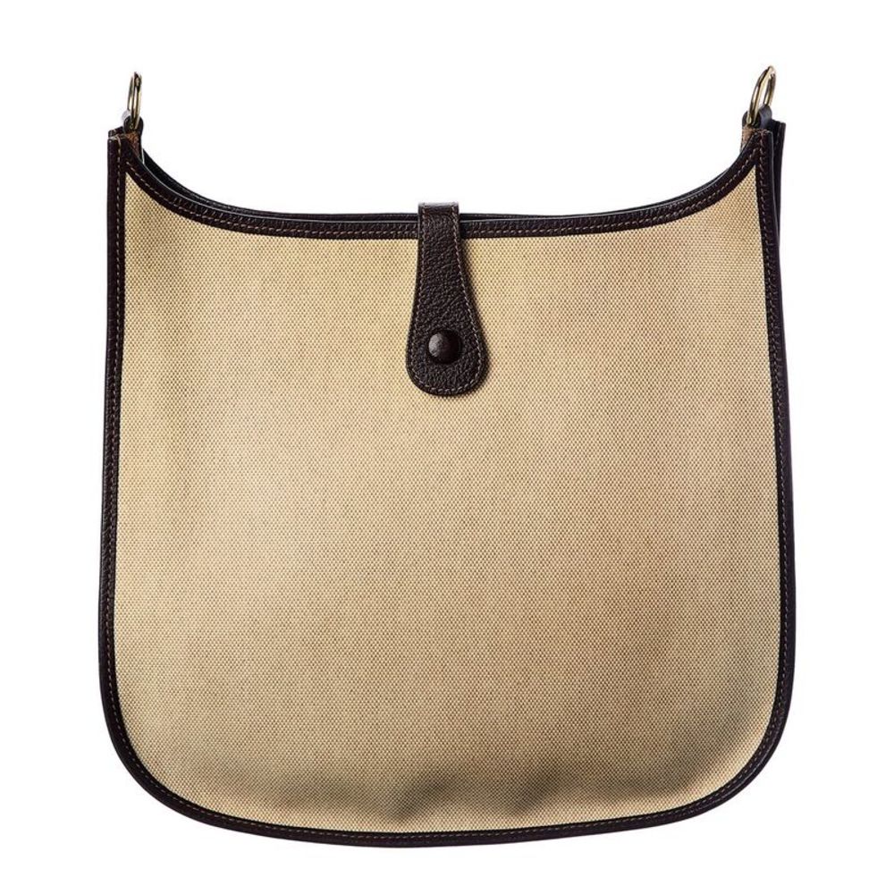 Hermès Brown Coated Canvas Evelyne I PM (Authentic Pre-Owned) - Picture 2 of 5